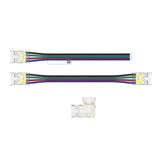 10mm 4 - Pin Connectors Kit for RGB COB LED Strip Light IP20 - House of LEDS